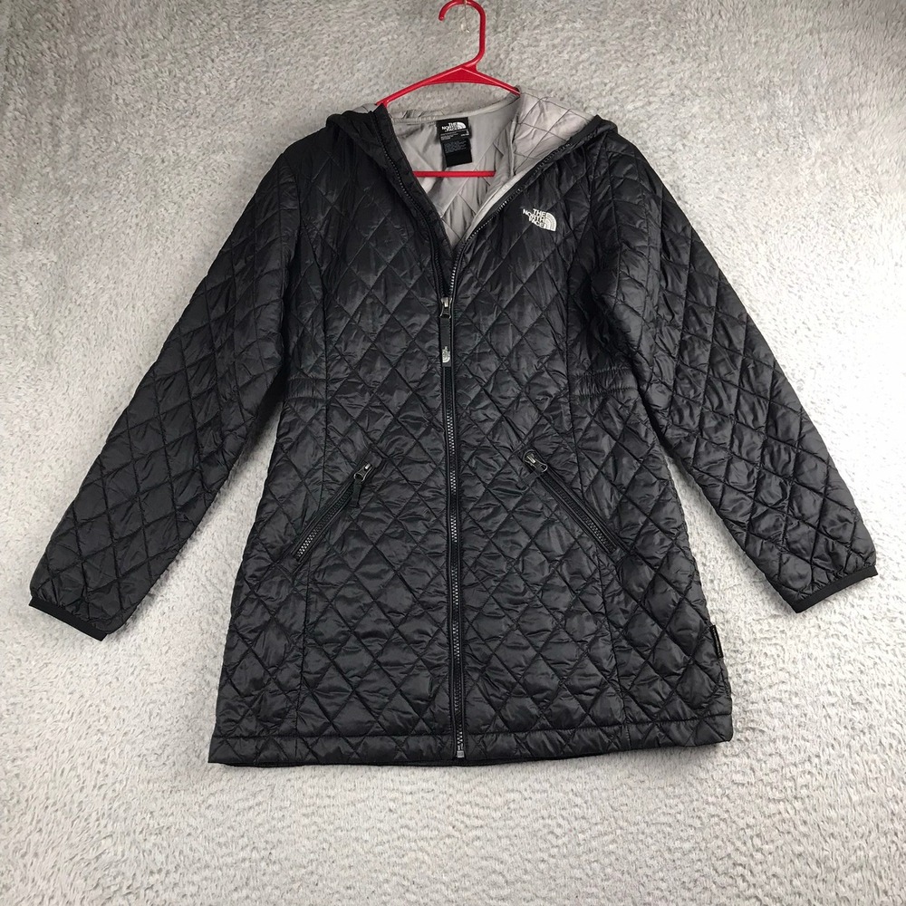 The North Face ThermoBall Eco Parka Girls L 14/16 Black Quilted Insulated Jacket